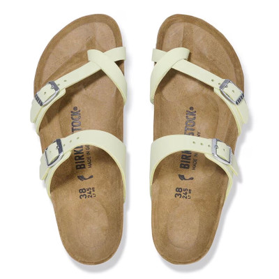 Birkenstock Women's Mayari Faded Lime Nubuck Leather Sandal