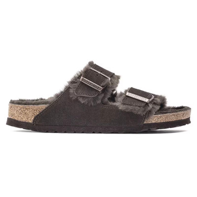 Birkenstock Arizona Shearling Sandal – Mocha Suede Leather – Unisex