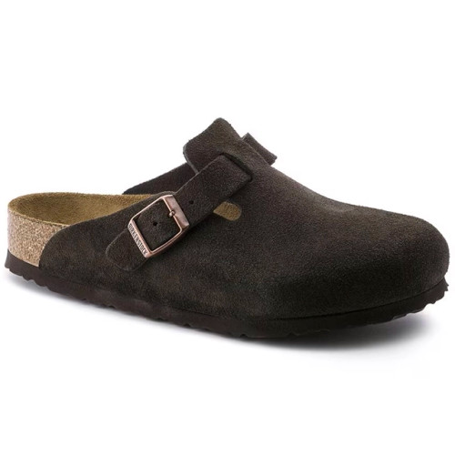 Birkenstock Boston Soft Footbed – Unisex Clog – Mocha Suede