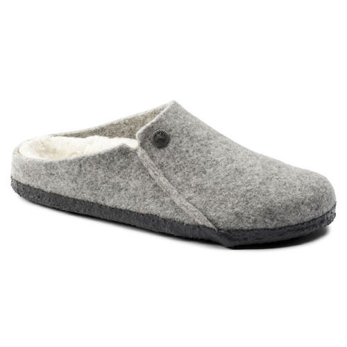 Birkenstock Zermatt Clog – Shearling Wool-Felt Light Gray – Unisex