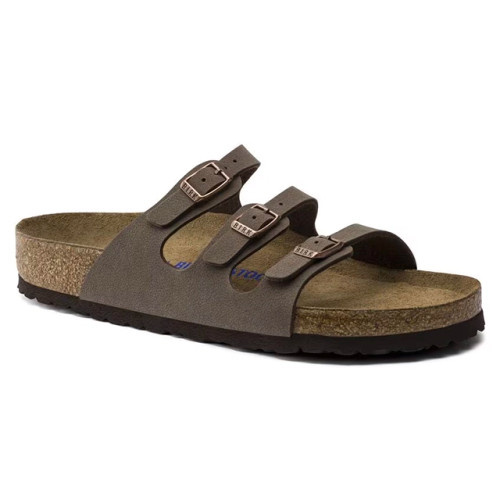 Birkenstock Florida Soft Footbed Sandal – Birkibuc Mocha – Women’s