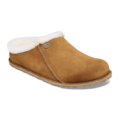 Birkenstock Women's Zermatt Shearling Mink Suede Leather Clog Birkenstock Women's Zermatt Shearling Mink Suede Leather Clog