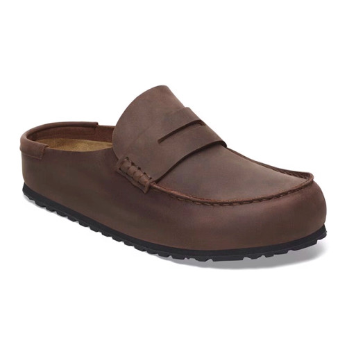 Birkenstock Men's Naples Habana Oiled Leather Clog