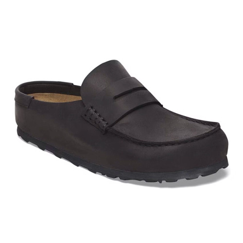 Birkenstock Naples 2.0 Clog – Black Oiled Leather – Men’s
