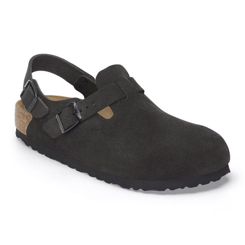 靴 BIRKENSTOCK Tokio II Suede Birkenstock - Tokio II Suede Leather Sandal in Taupe – Stoy