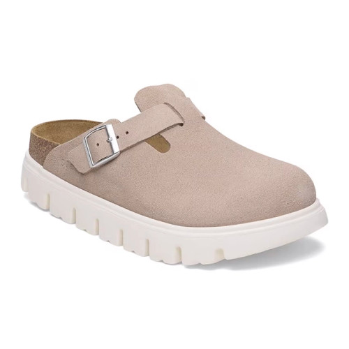 Birkenstock Boston Clog – Chunky Light Rose Suede Leather – Women’s