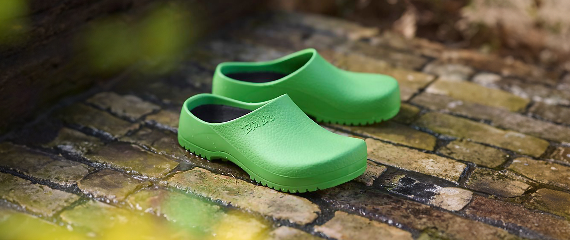 People wearing Birkenstock sandals during summer in downtown Concord, New Hampshire
