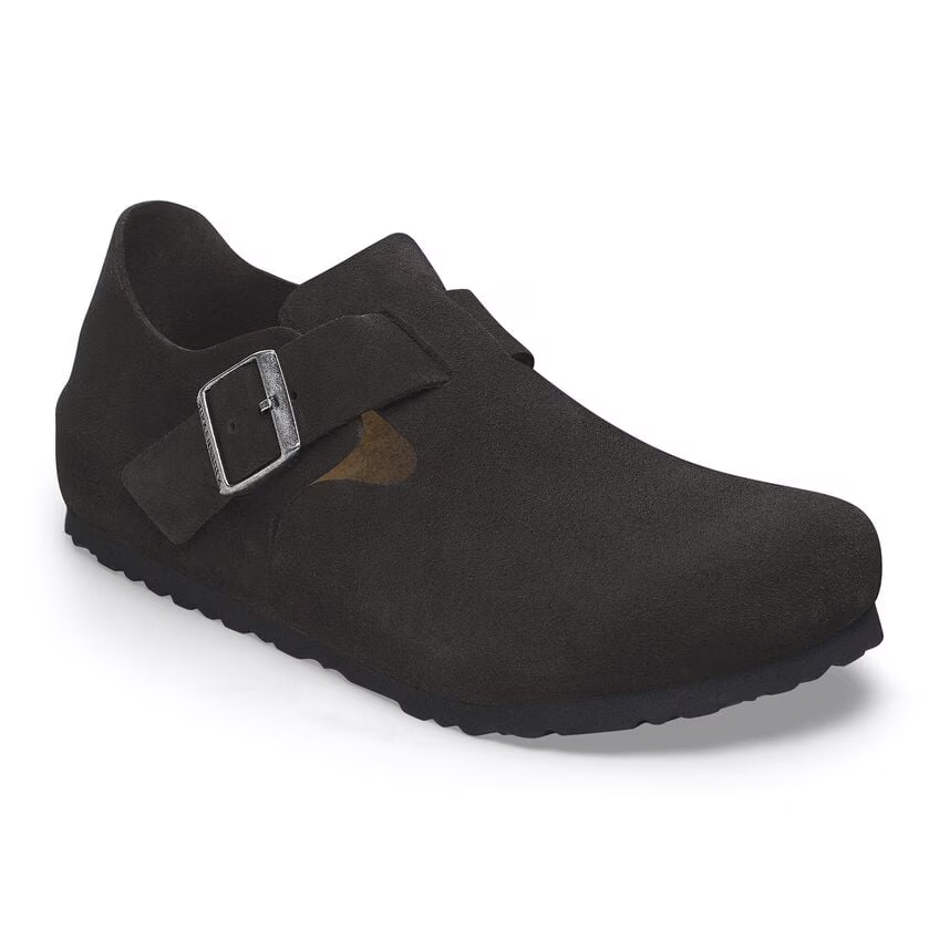 Birkenstock London Black Suede Leather Shoe | Unisex - Simply
