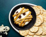 Mummy Brie with Blueberry Balsamic Vinegar