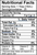 Nutritional Facts for Mount Dora Olive Oil Company 18 year Traditional Dark Balsamic Vinegar