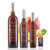 Four different size bottles of Mount Dora Olive Oil Company Alfoos Mango White Balsamic Vinegar