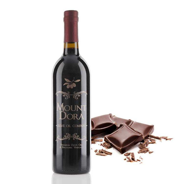a single bottle of dark chocolate balsamic