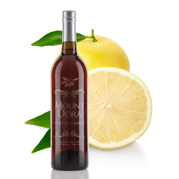 750ml size bottle of Mount Dora Olive Oil Company Grapefruit White Balsamic Vinegar.