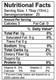nutritional information