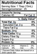 Nutritional Facts for Mount Dora Olive Oil Company Black Cherry Dark Balsamic Vinegar.