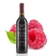 Four different size bottles of Mount Dora Olive Oil Company Raspberry Dark Balsamic Vinegar.