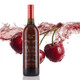 Montmorency Cherry Rosé White Balsamic Vinegar bottle, Drizzling Montmorency Cherry Rosé Balsamic over salad with goat cheese