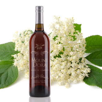 One 750mL bottle of Mount Dora Olive Oil Elderflower White Balsamic Vinegar