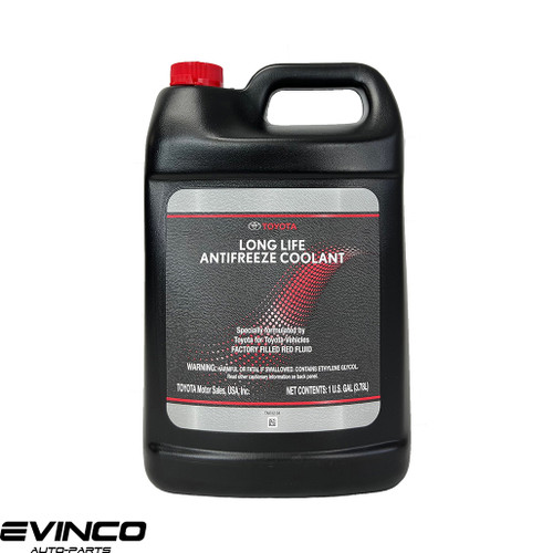 Toyota Antifreeze Coolant Red Color Long Life 1 Gallon