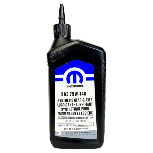 Mopar 75W140 Gear and Axle Lubricant 1 Quart (68218657AB)