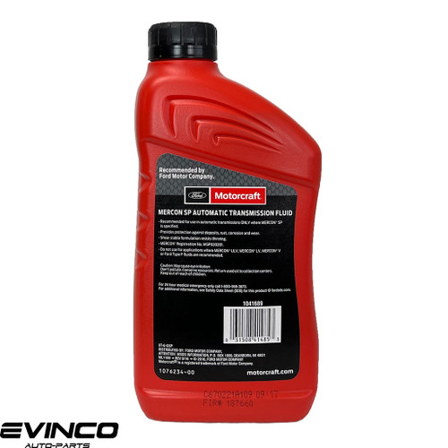  Motorcraft Mercon SP XT-6-QSP transmission fluid case