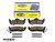 Mopar Rear Disc Brake Pad Kit (2AMV4871AB)