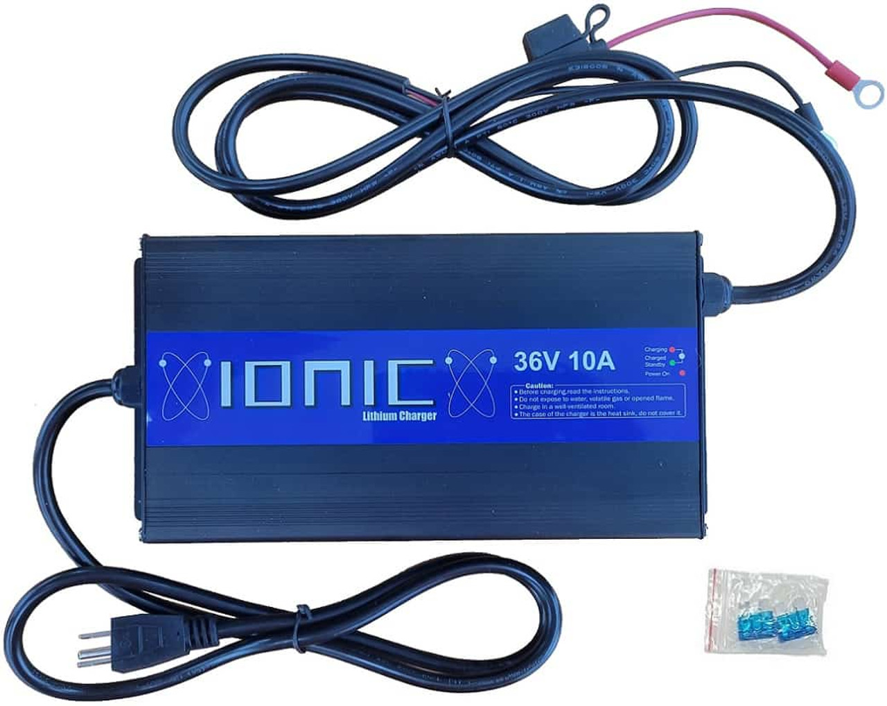 Ionic Lithium Battery Charger for single 36v Lithium Trolling Motor Battery