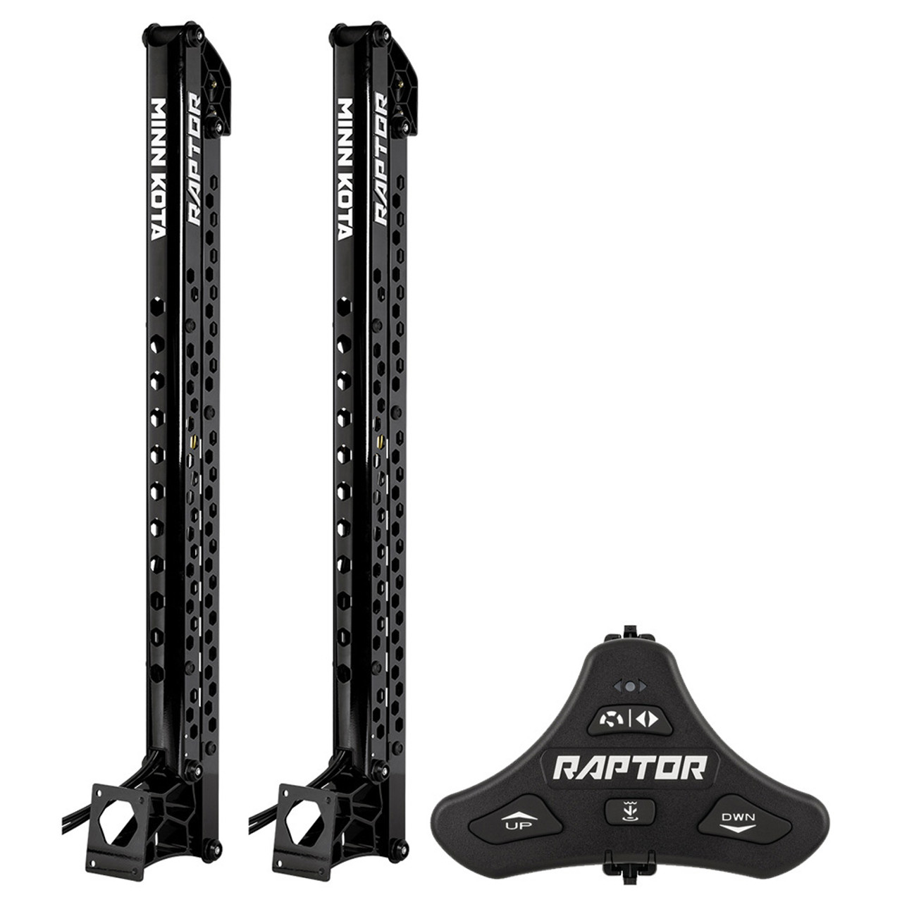 Minn Kota Raptor Bundle Pair - 10' Black Shallow Water Anchors w\/Active Anchoring  Footswitch Included [1810630\/PAIR]