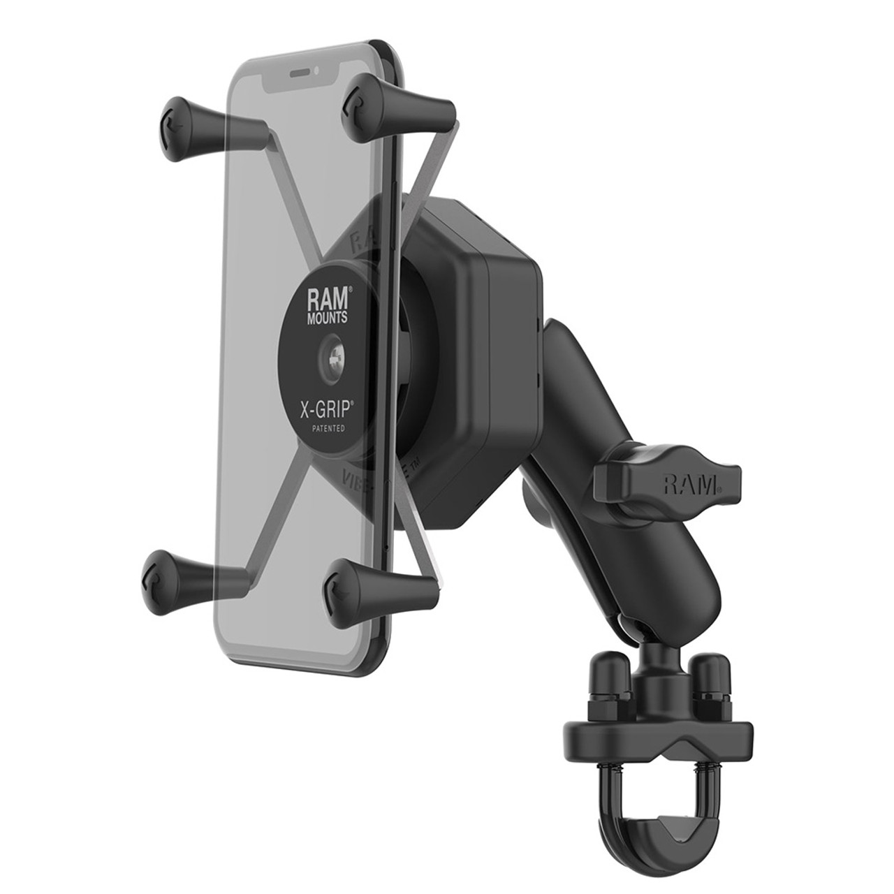 RAM Mount RAM X-Grip Large Phone Mount w\/Vibe-Safe  U-Bolt Base - Medium [RAM-B-149Z-UN10-462]