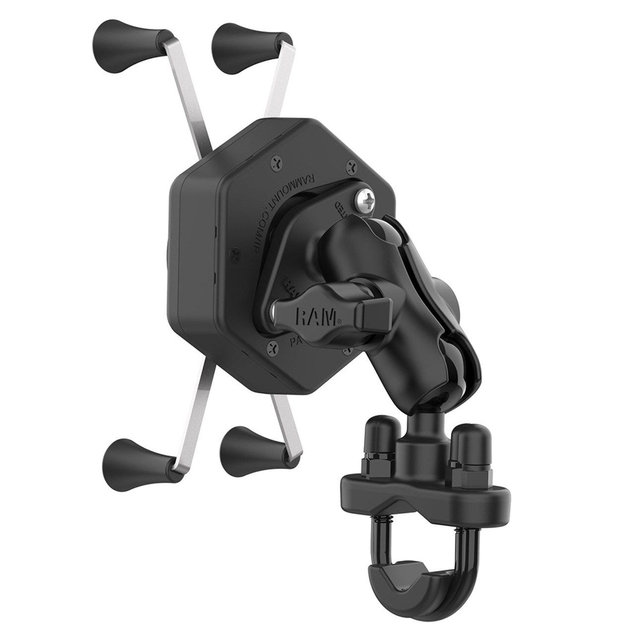 RAM Mount RAM X-Grip Large Phone Mount w\/Vibe-Safe  U-Bolt Base - Short [RAM-B-149Z-A-UN10-462]