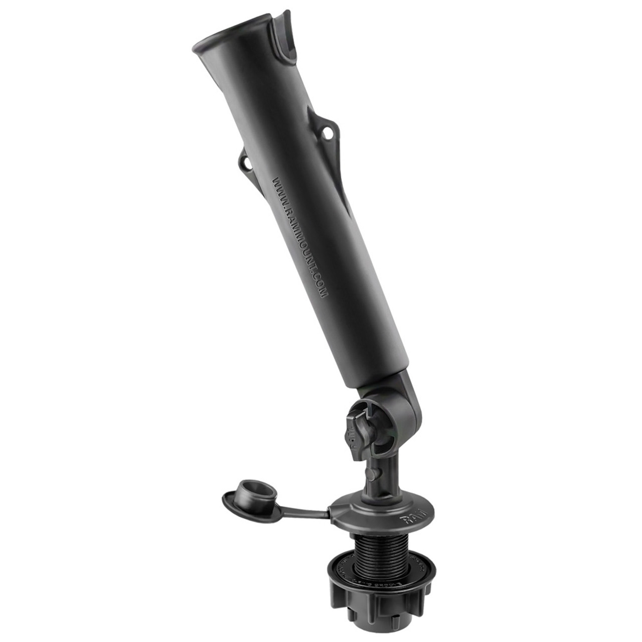 RAM Mount RAM Tough-Tube Fishing Rod Holder w\/3" Length Spline Post  Round Flush Mounting Base [RAP-394-SSFMTU]