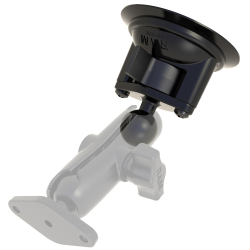 RAM Mount 3.25" Diameter Suction Cup Twist Lock Mount w\/1" Ball [RAM-B-224-1U]