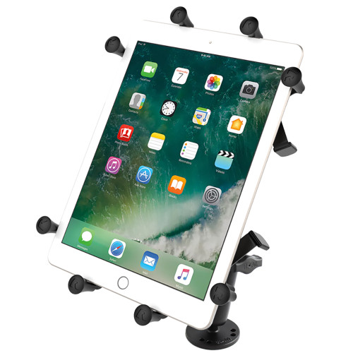 RAM Mount X-Grip III Large Tablet Holder w\/ Long Flat Surface Mount [RAM-B-101-C-UN9U]