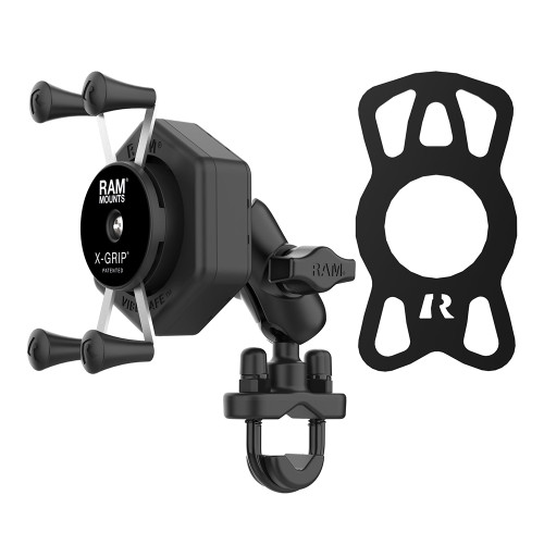 RAM Mount RAM X-Grip Phone Mount w\/Vibe-Safe  U-Bolt Base - Short [RAM-B-149Z-A-UN7-462]