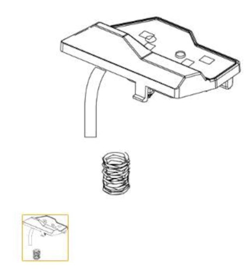 Lowrance Ghost Button Front Left 1 Dot, Part: 000-15310-001