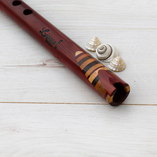 quena flute of Bloodstick wood and exotic woods