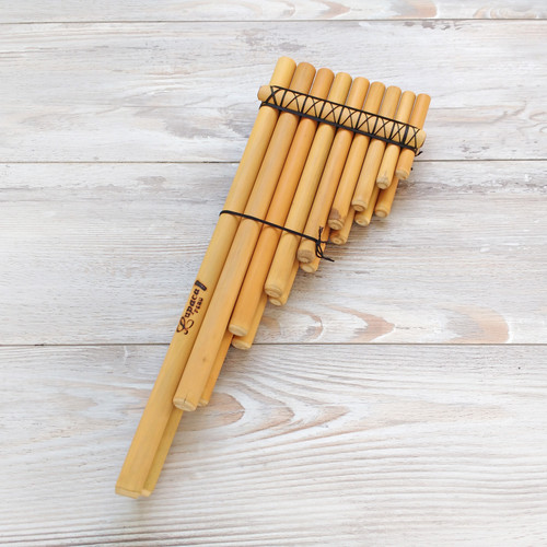 semi professional flute zampoña malta of 17 reeds from bamboo