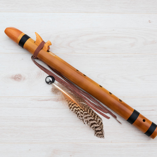 Native american flute made in Bamboo with 5 holes