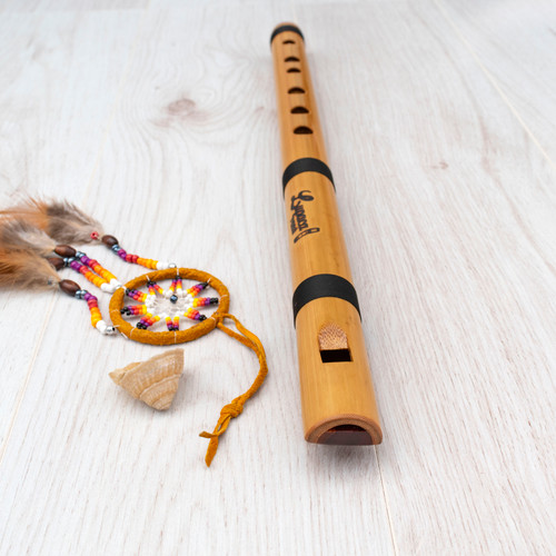 Traditional Andean flute Pinkillo handmade in Bamboo