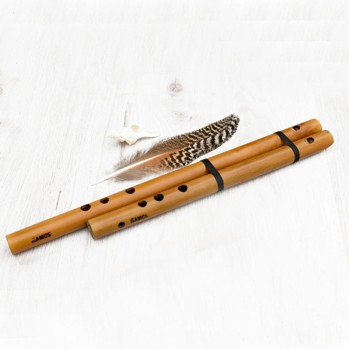 Ethnic flute Gaita from Bamboo for meditation Ethnic flute Gaita from Bamboo for meditation