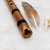 mouthpiece of quena flute from bamboo