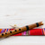 andean flute quena from bamboo with peruvian case