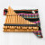 professional chromatic pan flute zampoña in piano position with case of peruvian cloth