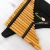 professional andean panpipe antara key in E minor  from bamboo with black case