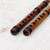 flutes of quenillas made in jacaranda wood