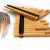 kit of flutes of andean panpipes from bamboo with case of peruvian cloth