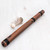 back side of jacaranda quena flute with one hole