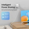 ESEEKGO 2 Ports USB & Type-C Travel Adapter Type-C To Type-C 4FT Fast Charging Cable - White