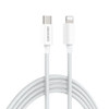 ESEEKGO G-112C Braided 27W 3.0A 4FT Type-C to 8 PIN Data Cable - White