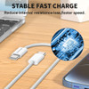 ESEEKGO G-111C Braided 60W 3.0A 4FT Type-C to Type-C Data Cable - White